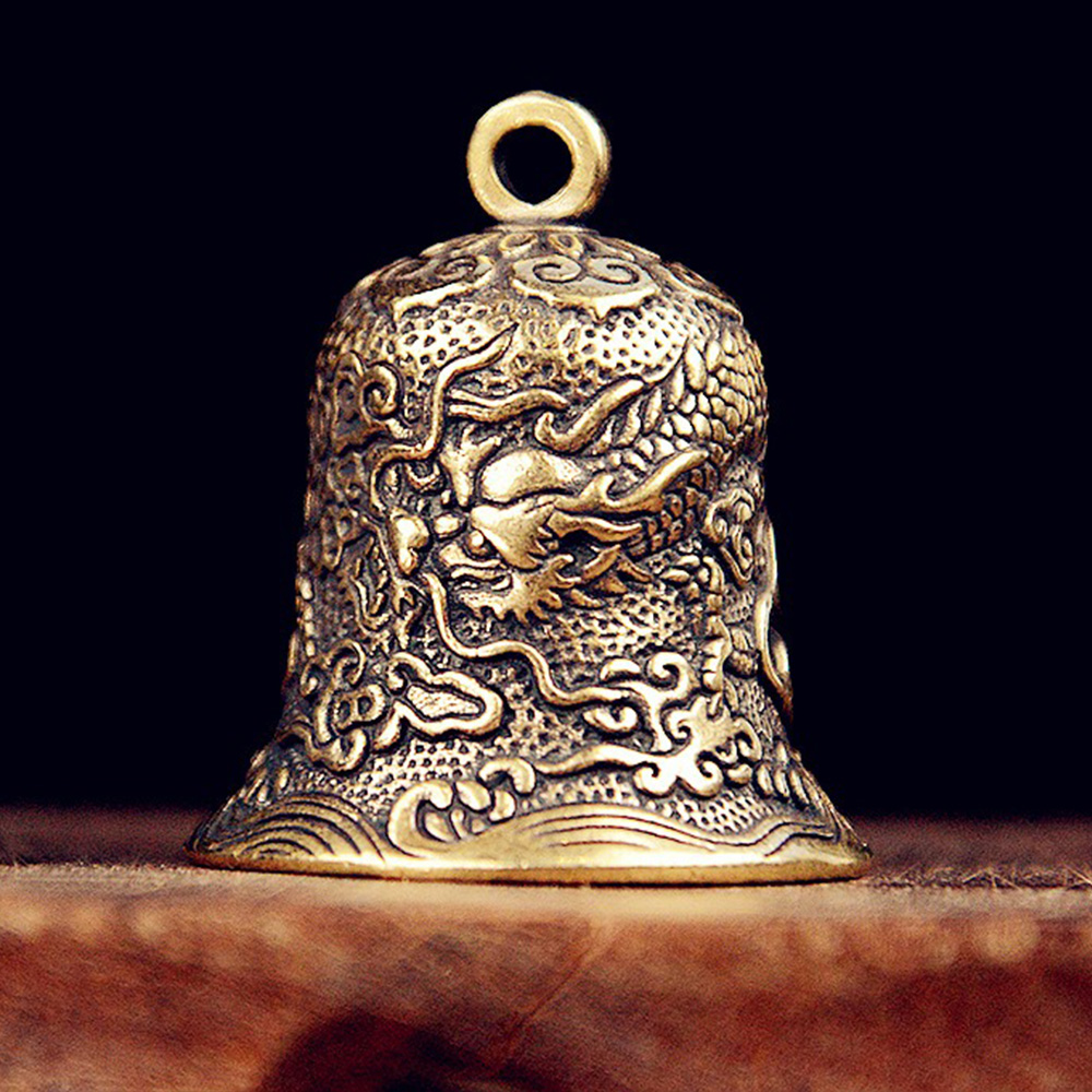 Vintage Collectible Bells - Nuevo tótem de dragón tallado con