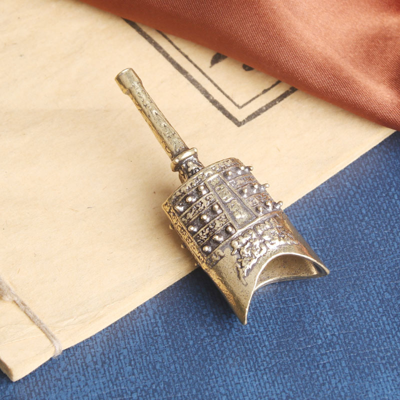 Vintage Collectible Bells - Campana de estilo chino de latón