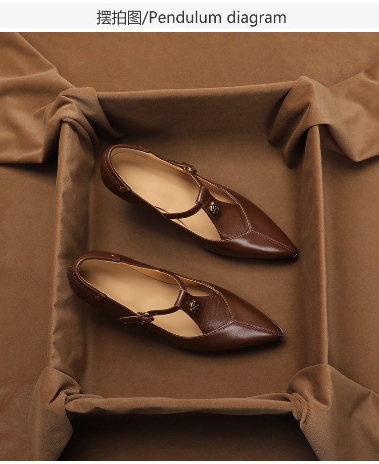 Vintage Collection - Zapatos Mary Jane de Piel Genuina