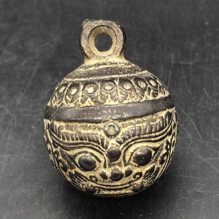 Vintage Collectible Bells - Campana Antigua con Cabeza de Tigre,