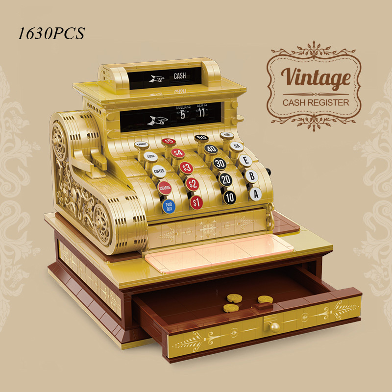 Vintage Toys Collection - Caja registradora Retro clásica y creativa,