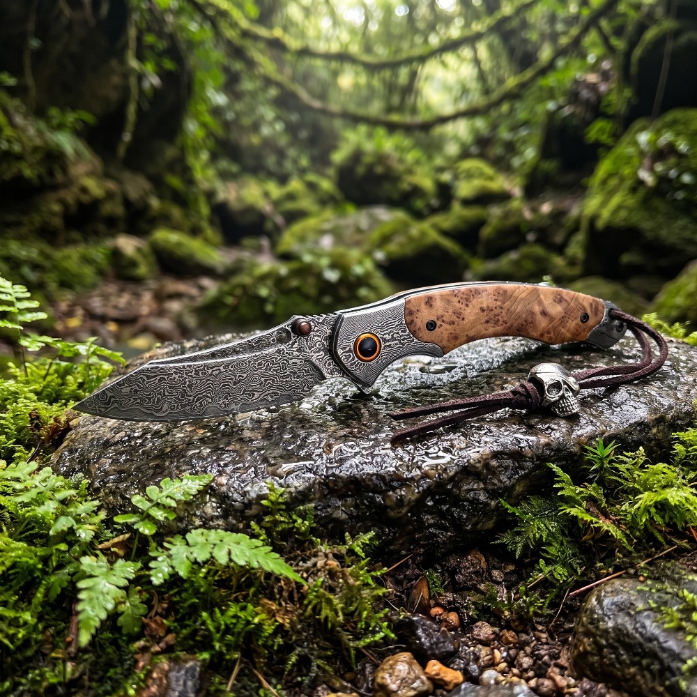Vintage Collectible Knives - Cuchillo Plegable de Alta Dureza con
