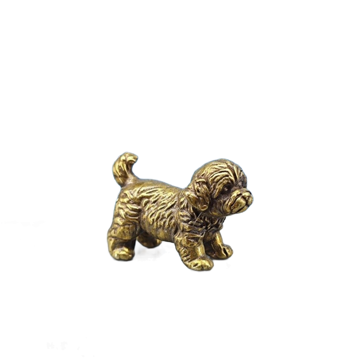 Vintage Collectible Bears - Mini Estatua de Perro de Latón,