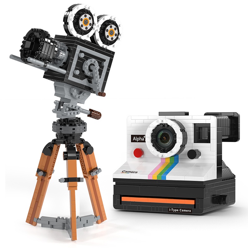 Collectible Vintage Cameras - Mini bloques de construcción de 802