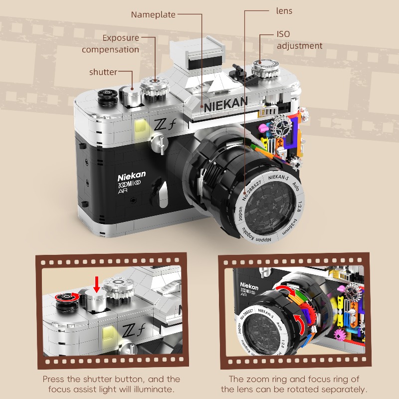 865 u 805 Piezas de Bloques de - Collectible Vintage Cameras reseña y precio