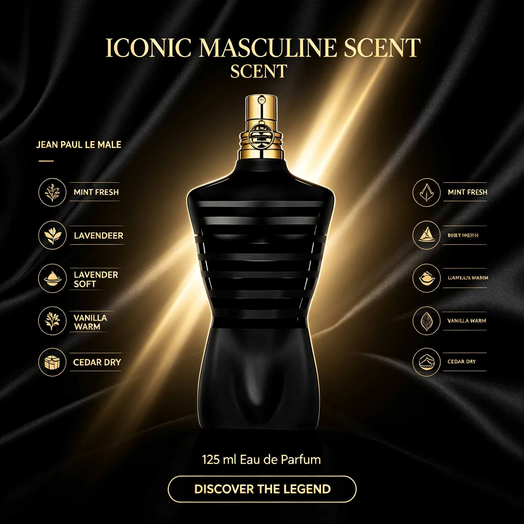 El perfume Jean Paul Le Male p - Vintage Collectible Bells reseña y precio