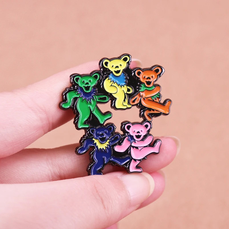 Pin esmaltado de osos bailando - Vintage Collectible Bears reseña y precio