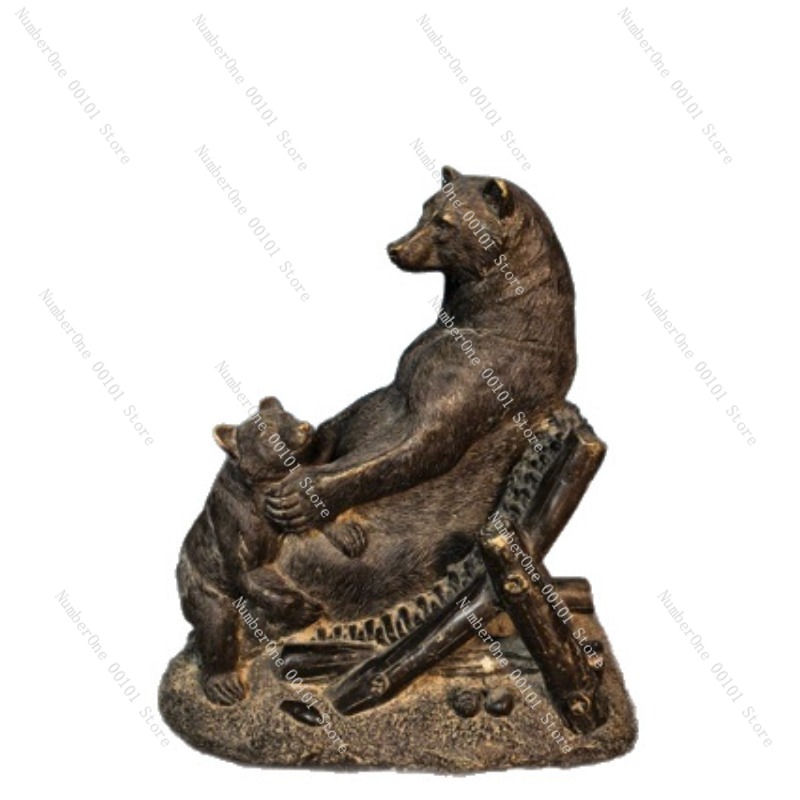 Adorno de Oso de Bronce Antigu - Vintage Collectible Bears reseña y precio