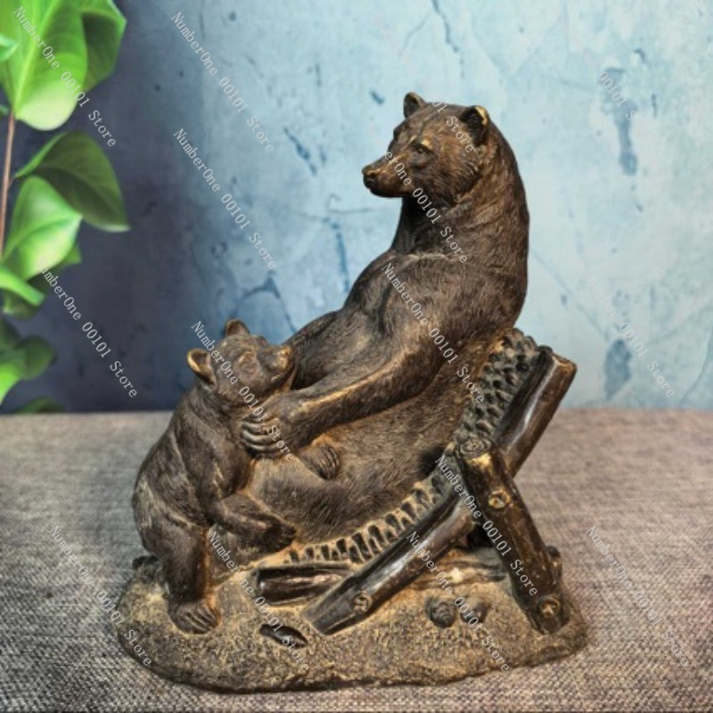 Adorno de Oso de Bronce Antigu - Vintage Collectible Bears reseña y precio