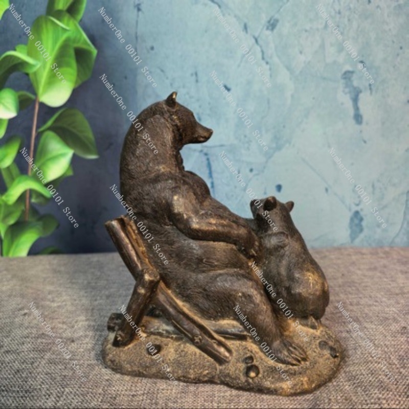 Adorno de Oso de Bronce Antigu - Vintage Collectible Bears reseña y precio