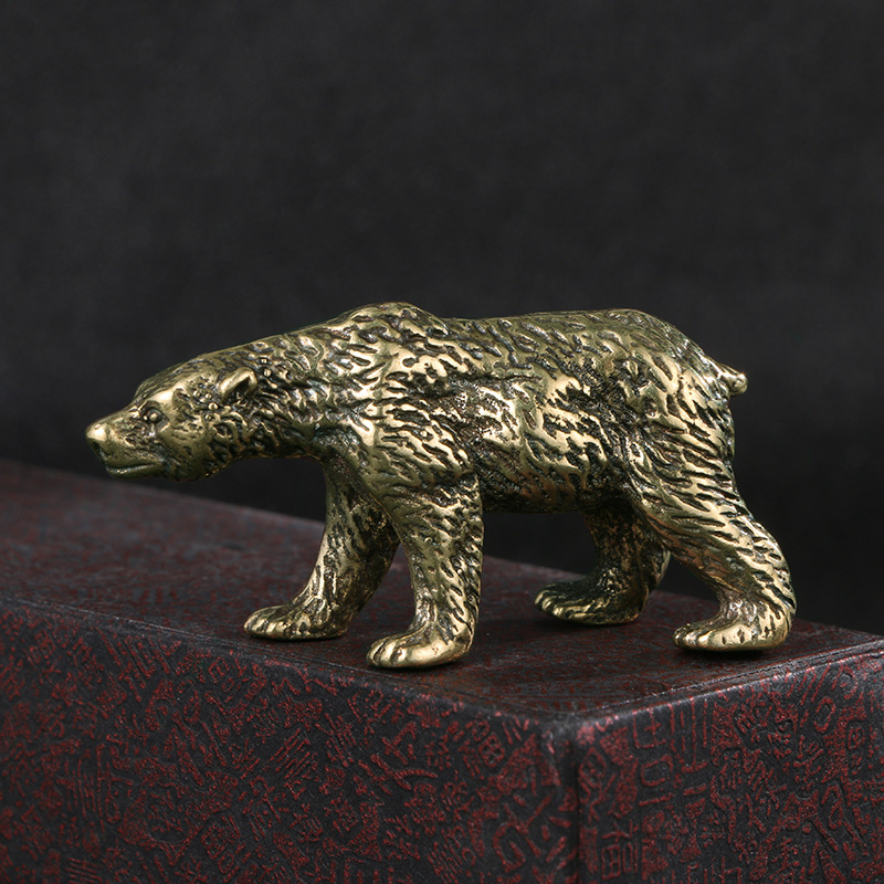 Estatua de Oso de Latón Sólido - Vintage Collectible Bears reseña y precio