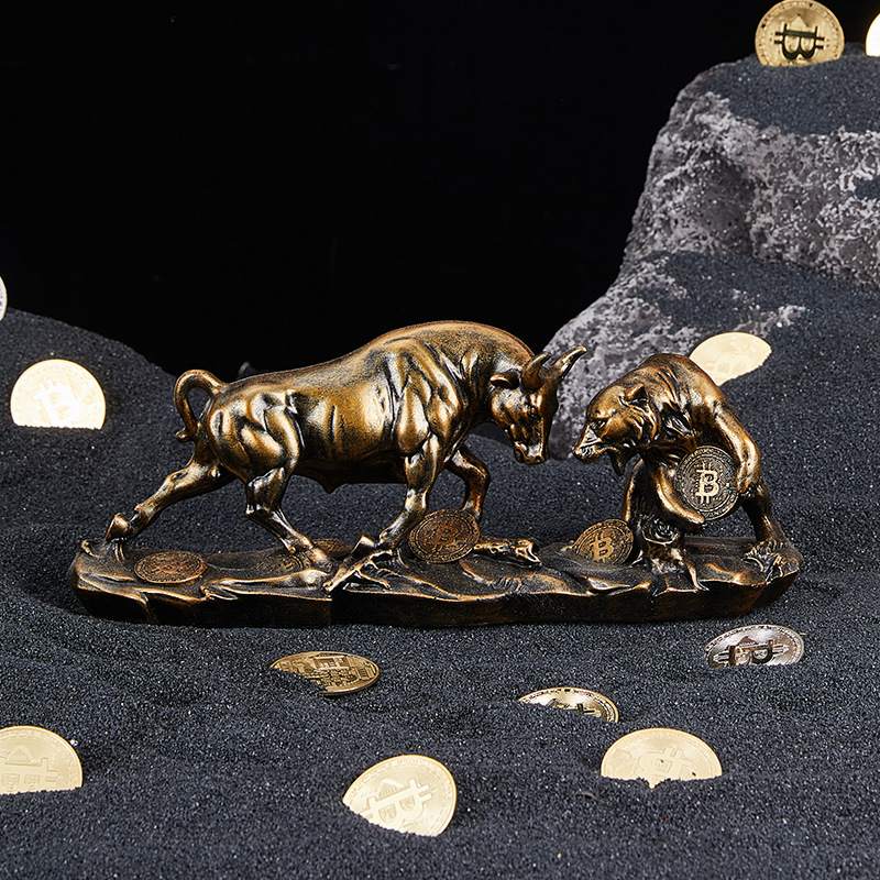 Estatua de Oso Toro Feng Shui, - Vintage Collectible Bears reseña y precio