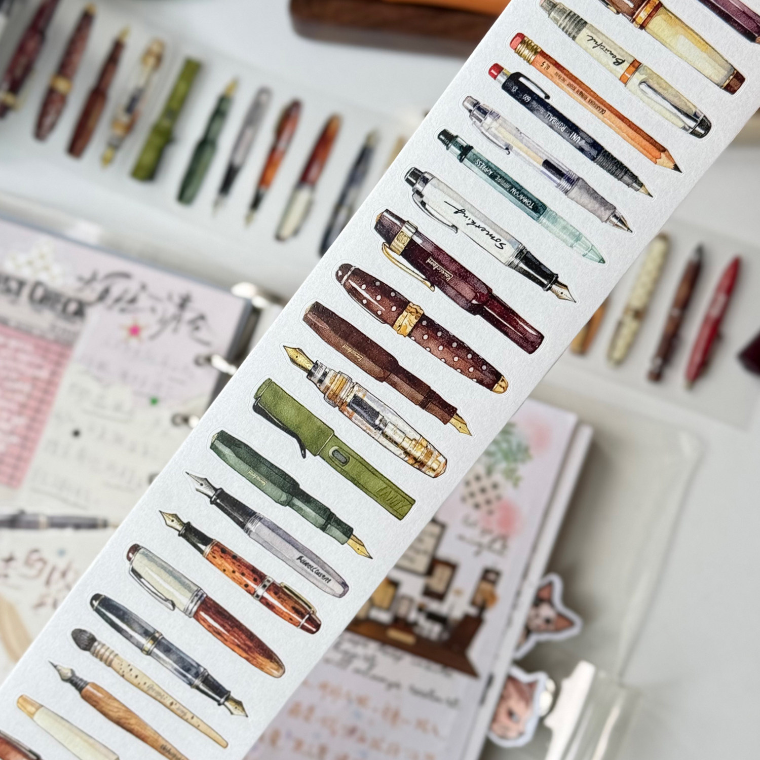 Cinta Adhesiva Decorativa de P - Vintage Collectible Pens reseña y precio