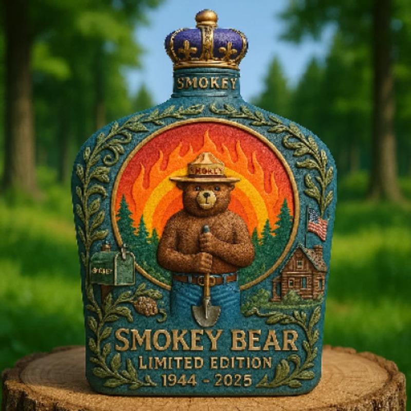 Decantador de whisky Smokey Be - Vintage Collectible Bears reseña y precio