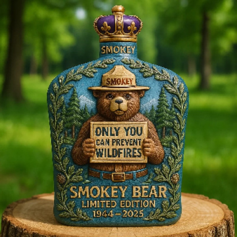 Decantador de whisky Smokey Be - Vintage Collectible Bears reseña y precio