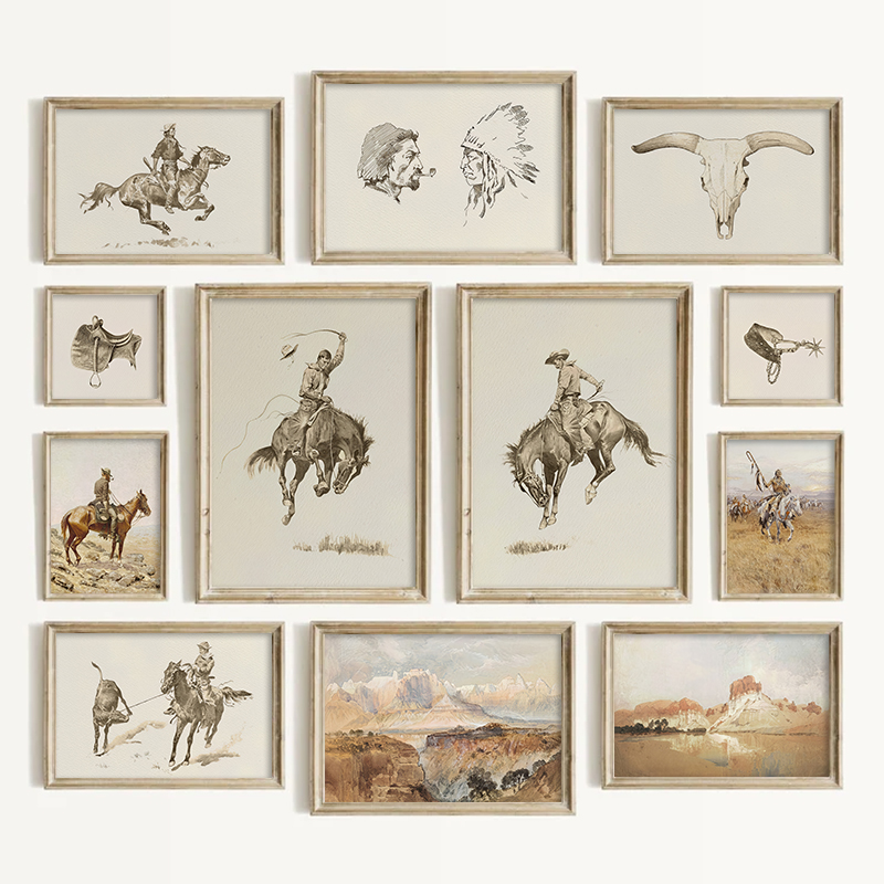 Arte Mural Estilo Vaquero del  - Vintage Toys Collection reseña y precio
