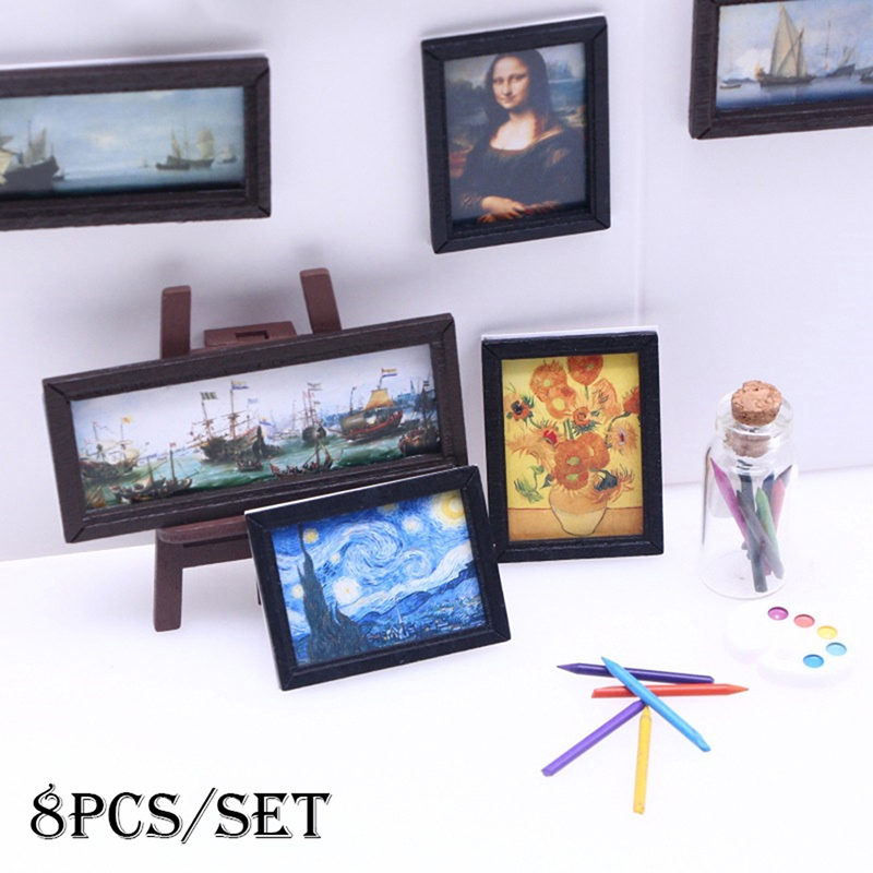 8 unids/set 1:12 casa de muñec - Vintage Collectible Dolls reseña y precio