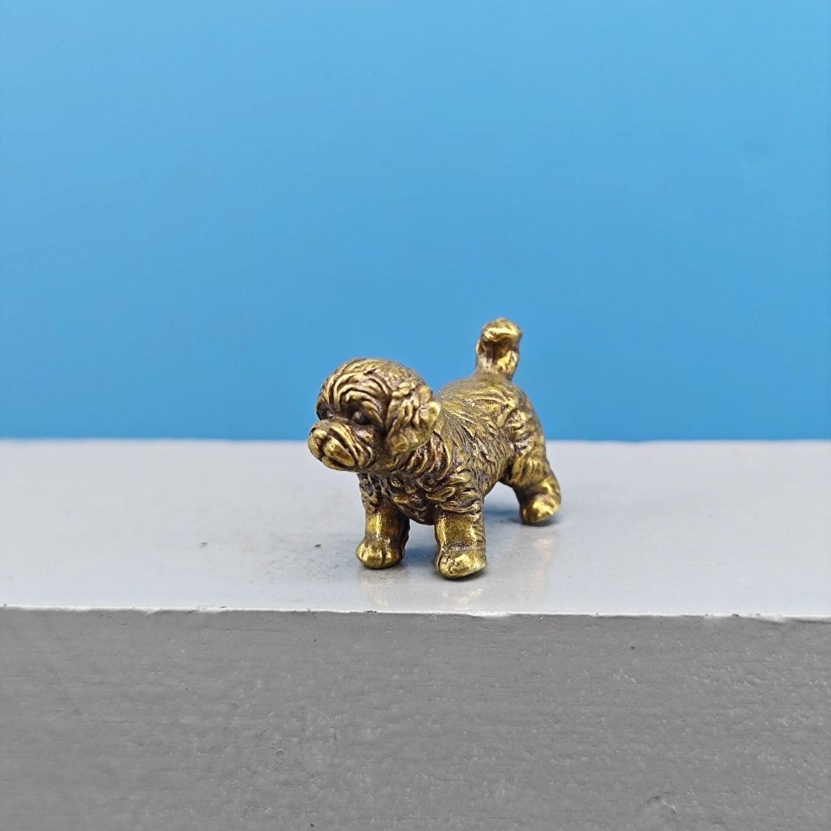 Mini Estatua de Perro de Latón - Vintage Collectible Bears reseña y precio