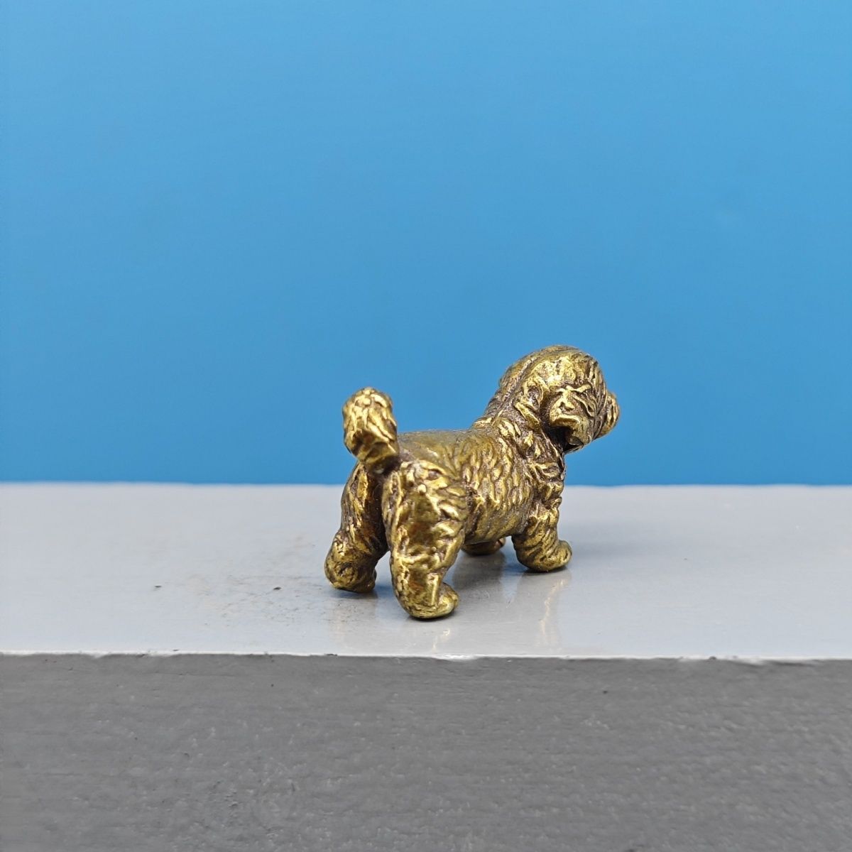 Mini Estatua de Perro de Latón - Vintage Collectible Bears reseña y precio